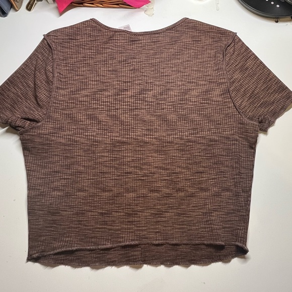 H&M Cropped Brown Top - Picture 4 of 5
